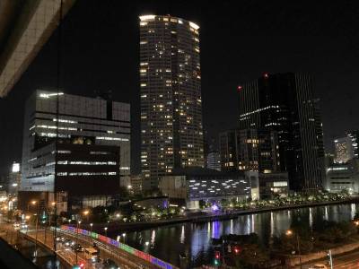 部屋からの夜景です！