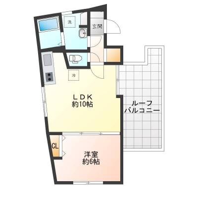 ルーフバルコニーがついた最上階の贅沢なお部屋です！