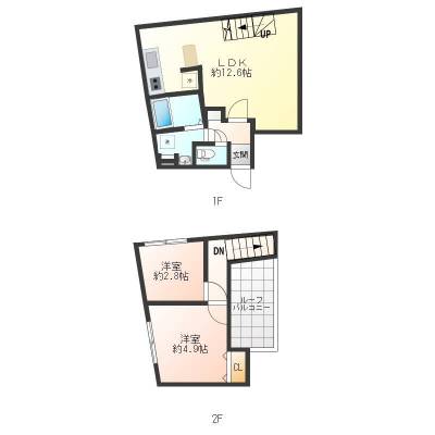 東京都杉並区 フォンス・ルーキス　イズミ３０３の間取り図