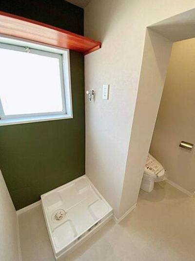 洗濯置き場は勿論室内設置。