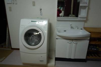 洗濯機と洗面台