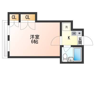 千葉県船橋市 サンマリン三田202の間取り図