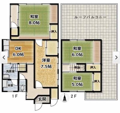和室は全て洋室にリフォームしています。