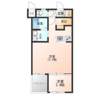 大阪府東大阪市 ステディ稲田本町202の間取り図