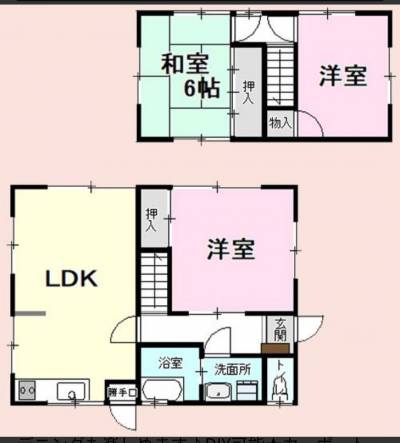 千葉県大網白里市 大網　ヴィンテージ戸建ての間取り図
