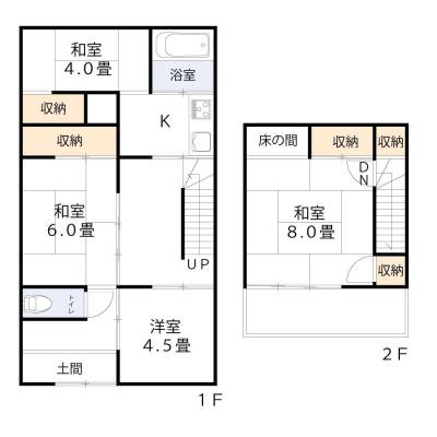 広々4SDKの2階建戸建て