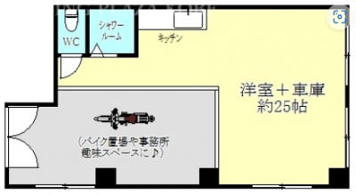 趣味と実用ができる間取りとなっています。