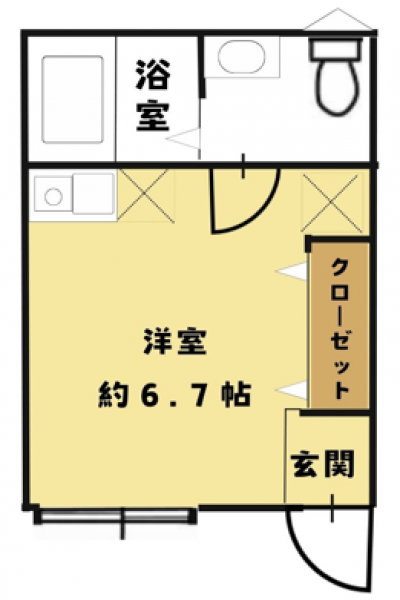 １階の１０２の取り図