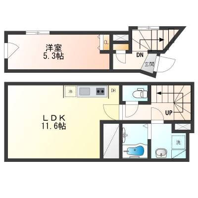 東京都北区 ＧＬＡＣＩＳ１０１の間取り図