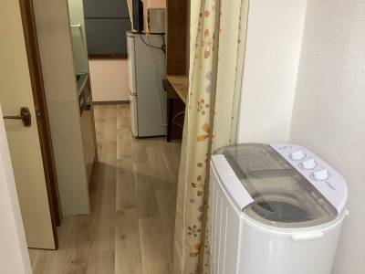 コンパクト洗濯機もお使いいただけます。