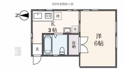 東西南北に窓6面、南東角部屋2面採光リビング寝室と離れた玄関