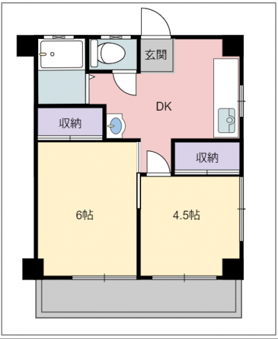 東京都八王子市 スターマンション203号室の間取り図