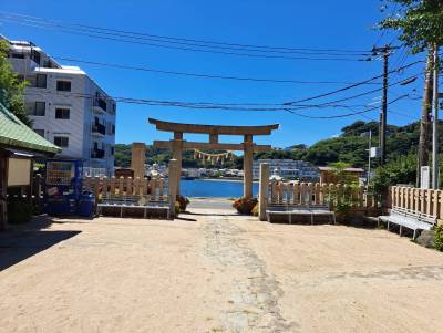 東叶神社は海と一体感