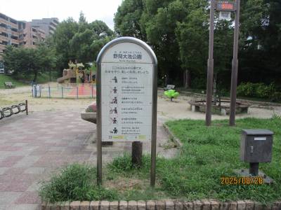 野間大池公園　春には桜が咲き乱れます