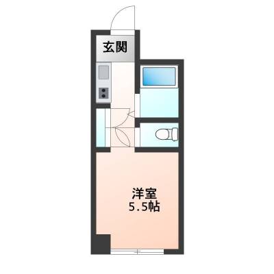 東京都八王子市 共立リライアンスⅤ A棟403の間取り図
