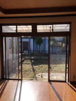 リビングから見た庭