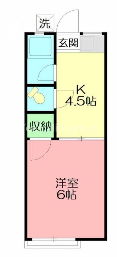 神奈川県伊勢原市 メゾン石田A203の間取り図