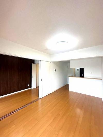 洋室の戸を開けておくとさらに広々とした空間になります♪