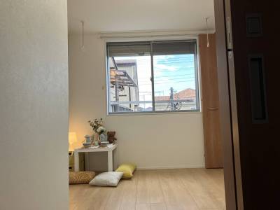 青空がみえて、ゆったりして癒される空間です。