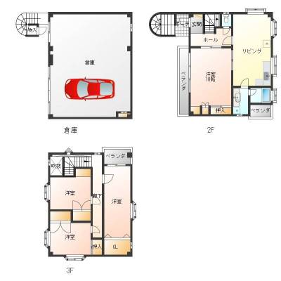 ４SLDKの180㎡の重量鉄骨造の多彩な使用可能な住戸です