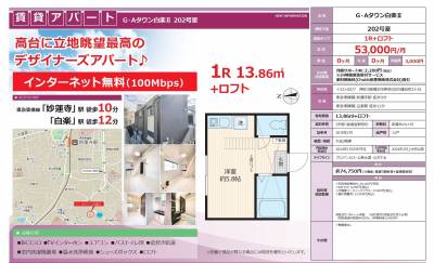 募集図面です。一般の不動産会社でも募集しています。