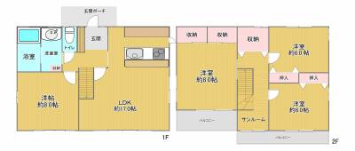 神奈川県綾瀬市 綾瀬市綾西5丁目戸建の間取り図