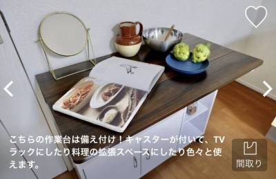 こちらの作業台は備え付け。