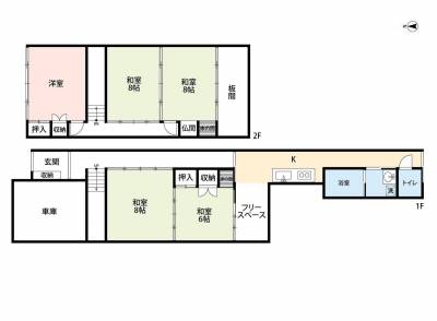 車も荷物も家族も納まる５Kの多用途住まい