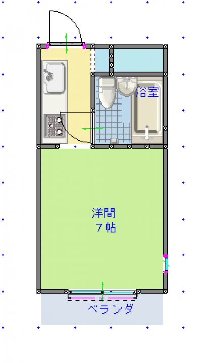 ワンルームタイプのお部屋になります