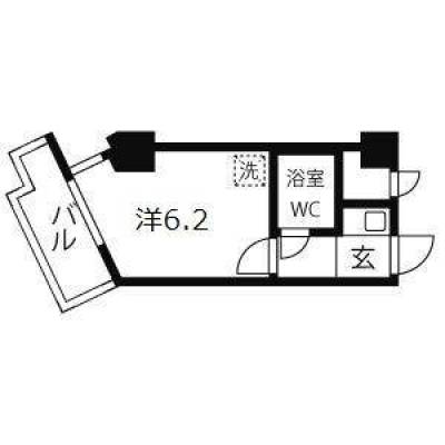 兵庫県神戸市中央区 ライオンズマンション神戸元町第弐603の間取り図