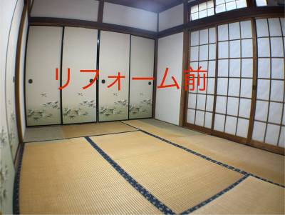 和室は畳の表替えとクロスの張り替えします