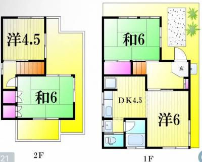 千葉県船橋市 船橋市三咲戸建の間取り図