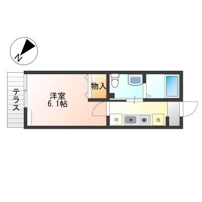 神奈川県大和市 ラ・カンパネラ中央林間303の間取り図