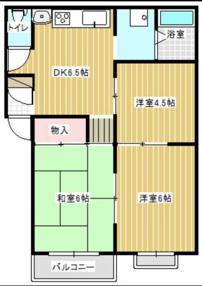 茨城県取手市 フィオーレ102号室の間取り図