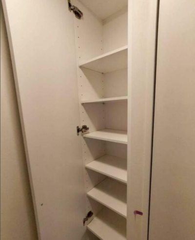 収納もたっぷり用意しています。