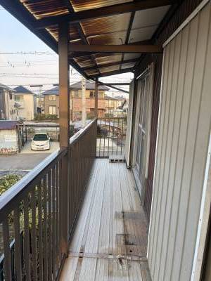 日当たりの良いベランダです