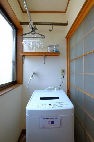洗濯機も新品です。