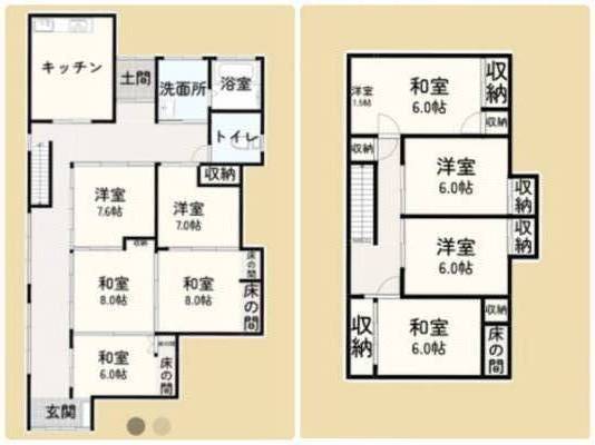 新潟県長岡市 長岡市島崎ビレッジ島崎戸建ての間取り図