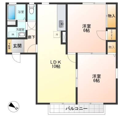 南東向きの日当たり良好なリビング
