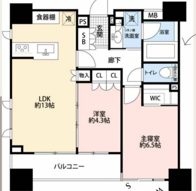 ２LDKにも１LDKにもなる間取りです