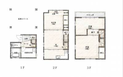 2階は全部屋開放すると19帖！