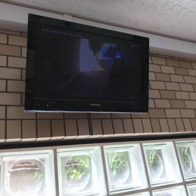 防犯カメラがあります。