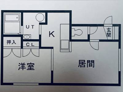 北海道旭川市 曙プレジデント201の間取り図