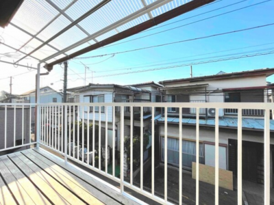 ベランダに洗濯物を干すことができ、眺望も良好です！