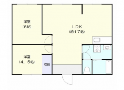 74.44平米の部屋の広さで4万円は他にないと思います。