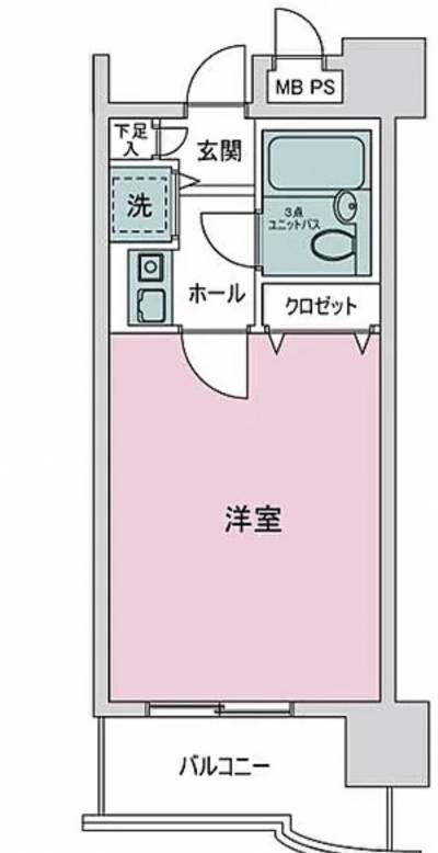 １Ｋの間取りです。