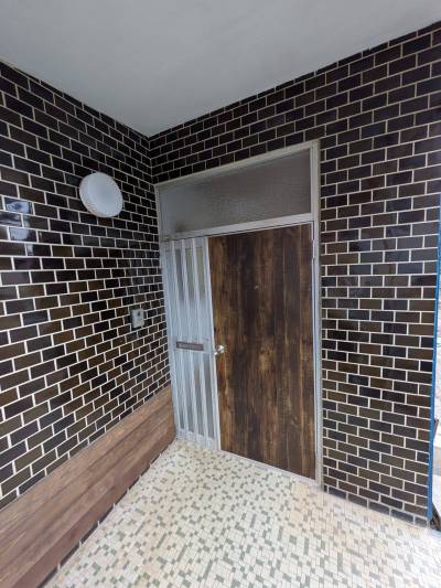 親子開きのドアで抜け感ばっちり