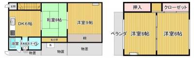 埼玉県春日部市 春日部市南中曽根戸建の間取り図