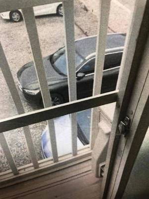 バルコニーの外は駐車場。眺望よし。