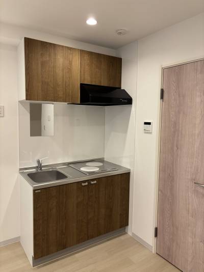 高グレードなシステムキッチン♪洗面用の鏡を設置してます♪